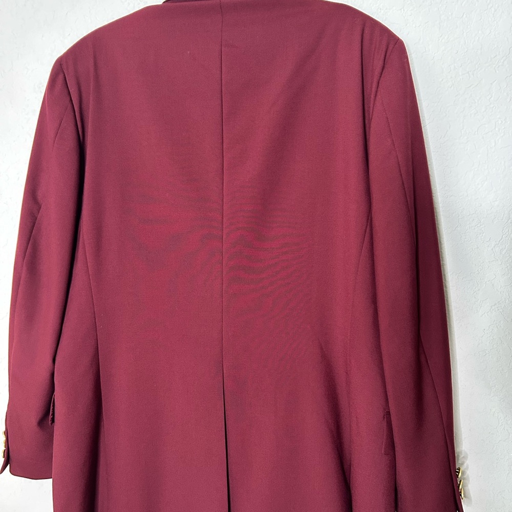 Bobby Jones golf sport coat size 44 cranberry - Picture 8 of 12